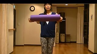 Yoga Deve Toynağı Japon Olgun Kadın