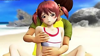 Two animated sluts with huge boobs