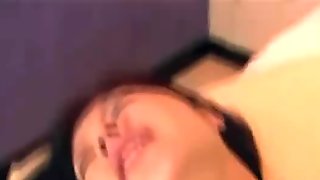 Asian Girl Getting Her Pussy Fucked Hard Creampie On The Bed