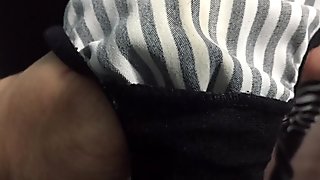 Asian girlfriend borrows cousins panties from clean drawer