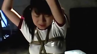 Japanese schoolgirl roped and punished